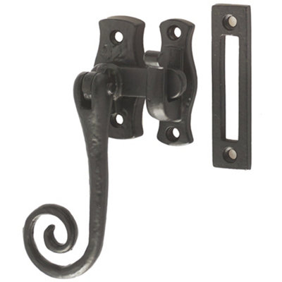 Antique Style 100mm Black Locking Fasteners for Secure Range - Window Handle