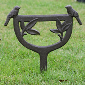 Antique Style Cast Iron Birds Boot Scraper Country Doorstep Shoe Cleaner Decorative Garden Gift