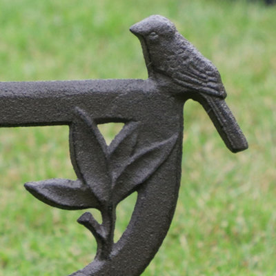 Antique Style Cast Iron Birds Boot Scraper Country Doorstep Shoe Cleaner Decorative Garden Gift