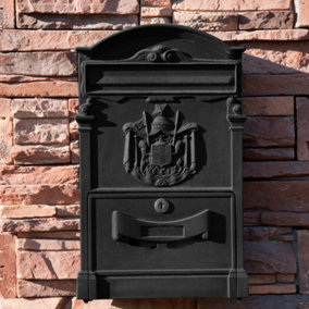 Antique Style Lockable Aluminum Letter Box