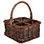 Antique Wash Square 4 Section Kitchen Storage Cutlery Basket Gift Idea