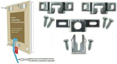 Antitheft Security Picture Hangers Kit Security Hardware Kit for Wooden ...
