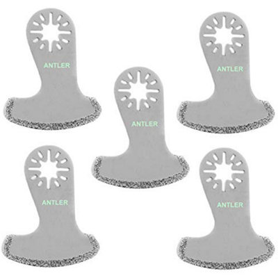 Antler AB58DB05 Oscillating Multi Tool Saw Blades 58mm Diamond Sickle Blade Pack of 5