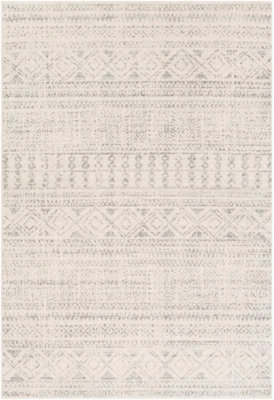 ANUSHKLA Scandi Global Light Grey Area Rug 120 x 170 cm