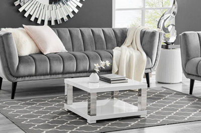 Small white gloss on sale coffee table