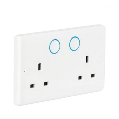AOne Zigbee 240V 13A Twin Switched Socket