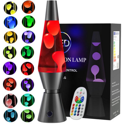 Aonesy LED Liquid Motion Lamps, Soothing Lamp for Relaxation, 17 Colour ...
