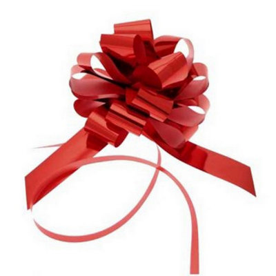 Apac 31mm Pull Bows Metallic Red (One Size)