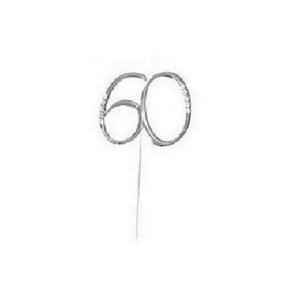Apac 60 Cake Topper Silver (One Size)