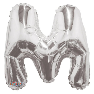 Apac M Letter Foil Balloon Silver (One Size)