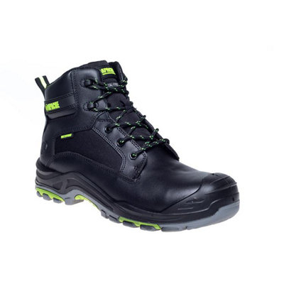 Apache DAKOTA Waterproof Safety Work Boots Black (Sizes 3-13)