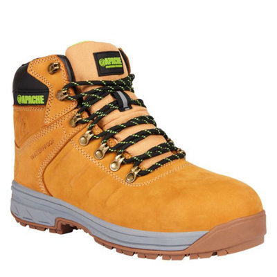 Apache Moose Jaw Waterproof Safety Work Boots Wheat (Sizes 5-13)
