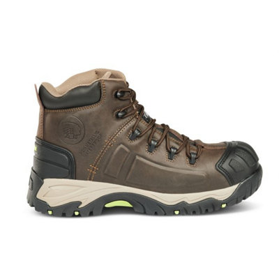 Apache NEPTUNE Waterproof Safety Work Boots Brown (Sizes 6-13)