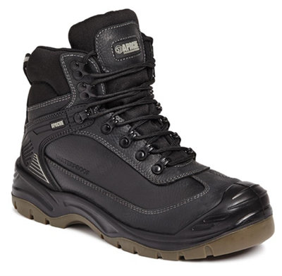 Apache RANGER Waterproof Safety Work Boots Black (Sizes 5-13)