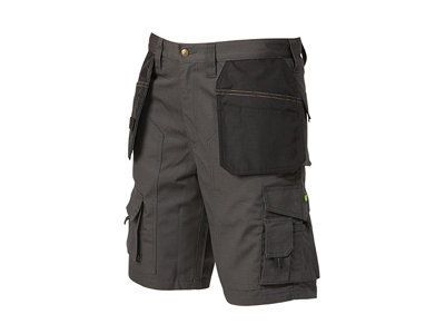 Apache Work Site Shorts Comfort Cargo Short Holster Pocket Rip Stop Material W32