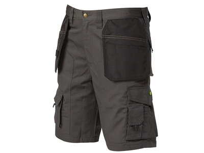 Apache Work Site Shorts Comfort Cargo Short Holster Pocket Rip Stop Material W32