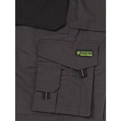 Apache Work Site Shorts Comfort Cargo Short Holster Pocket Rip Stop Material W36 - 3