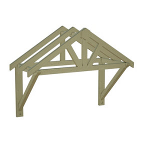 Apex Roof Porch Canopy 1.6m kiln-dry