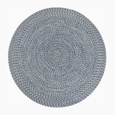 Apollo 270cm Round Indoor and Outdoor Rug in Prussian Blue