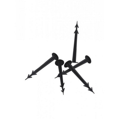 Apollo Film And Fabric Pegs Black (One Size)