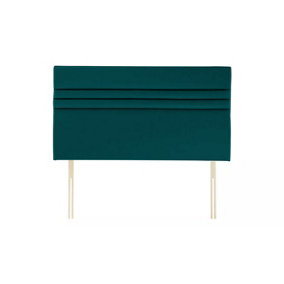 Apollo Plush Velvet 4ft6 Double 20" Headboard -  Mallard