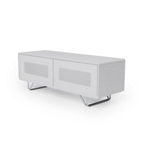 Apollo TV-Stand with doors in white
