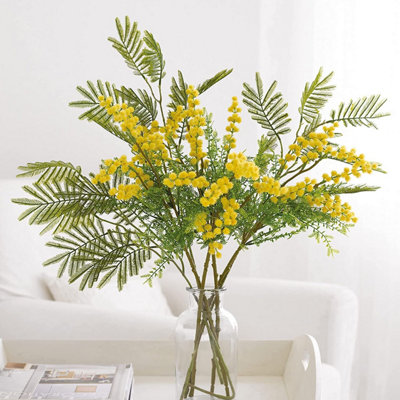 Apothecary Jar Vase - Clear Hand-Blown Glass Vase for Fresh or Artificial Flower Stem Bouquet Arrangements - Measures 20 x 10cm
