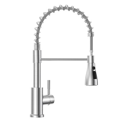 Appaso High Arc Kitchen Mixer Tap with 360 degrees Swivel Pull Out Spray, S304 Stainless Steel