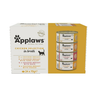 Applaws Cat Can Chicken Breast 70g (Pack of 24)