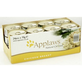 Applaws Cat Can Chicken Breast 70g (Pack of 24)
