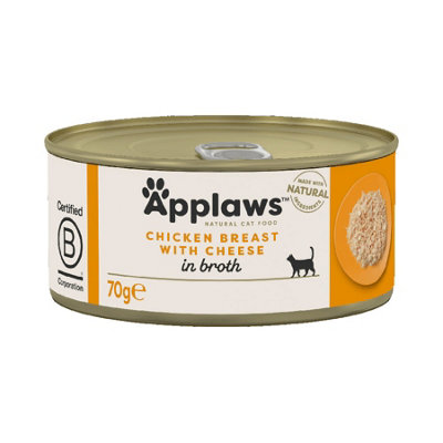 Applaws Cat Can Chicken Breast & Cheese 70g (Pack of 24)