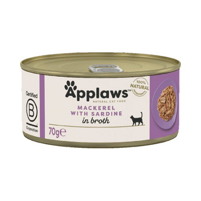 Applaws Cat Can Mackerel With Sardine 70g (Pack of 24)