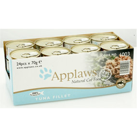 Applaws Cat Can Tuna Fillet 70g (Pack of 24)