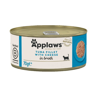 Applaws Cat Can Tuna Fillet & Cheese 70g (Pack of 24)