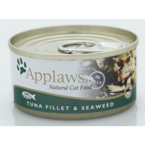 Applaws Cat Can Tuna Fillet & Seaweed 70g (Pack of 24)