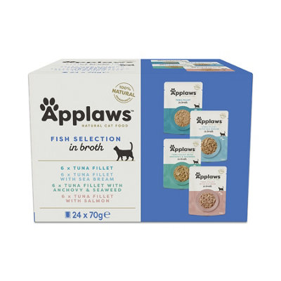 Applaws Cat Pouch Fish Multi Pack 48 x 70g