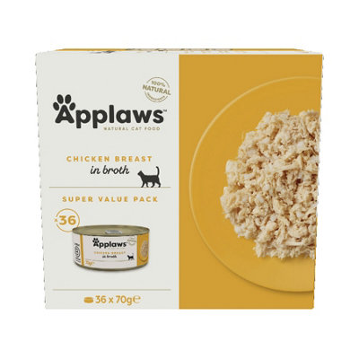 Applaws Cat Tin Chicken Bulk Pack (36x70g)