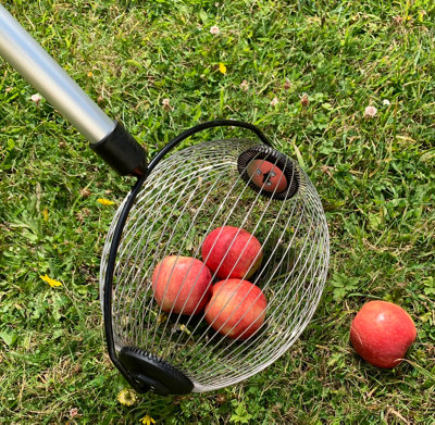 Apple Harvesting Collection Kit - Apple Picker Plus Rolling Collector - 6