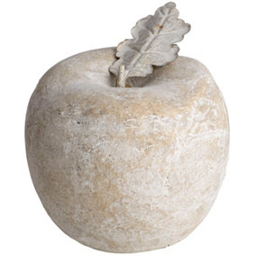Apple (Medium) - Stone - L16 x W16 x H14 cm - Cream