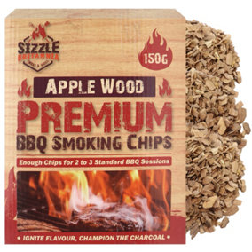 Apple Wood Chunks 150g - Wood Chips for Smoking Food,  Smoking Wood Chunks, Apple BBQ Wood Chunks,  BBQ Smoker Wood Chips, Applewo