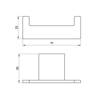 Apres Matt Black Robe Hook Wall Mounted
