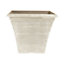 April Powdered Beige Grey Square Planter 14.5'' Container For Flowers