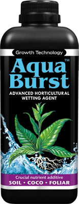 Aqua Burst - Wetting Agent Plant Additive - Hydroponics 1L - helps get water to all areas of a pot