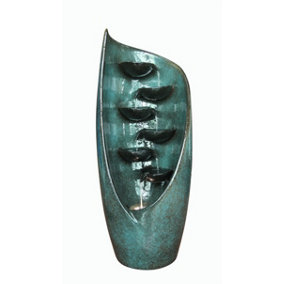 Aqua Creations Almeria Ceramic Fountain Mains Plugin Powered Water Feature with Protective Cover