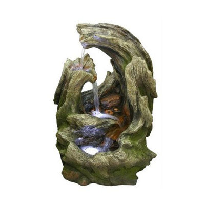 Aqua Creations Ashford Wooden Falls Mains Plugin Powered Water Feature