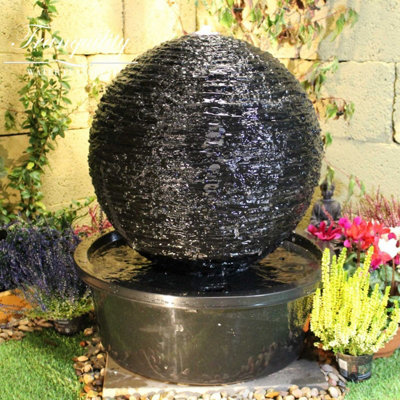 Aqua Creations Augusta Fountain Mains Plugin Powered Water Feature with Protective Cover