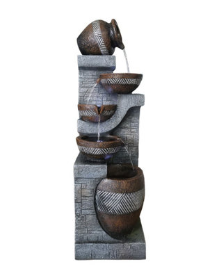 Aqua Creations Brentwood Pouring Pots Mains Plugin Powered Water Feature