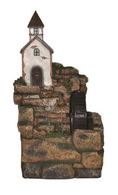 Aqua Creations Catania Water Wheel Mains Plugin Powered Water Feature ...