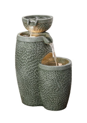 Aqua Creations Dartmouth Pouring Bowls Mains Plugin Powered Water Feature