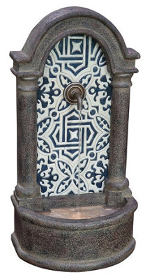 Aqua Creations Devondale Tiled Classic Mains Plugin Powered Water Feature with Protective Cover